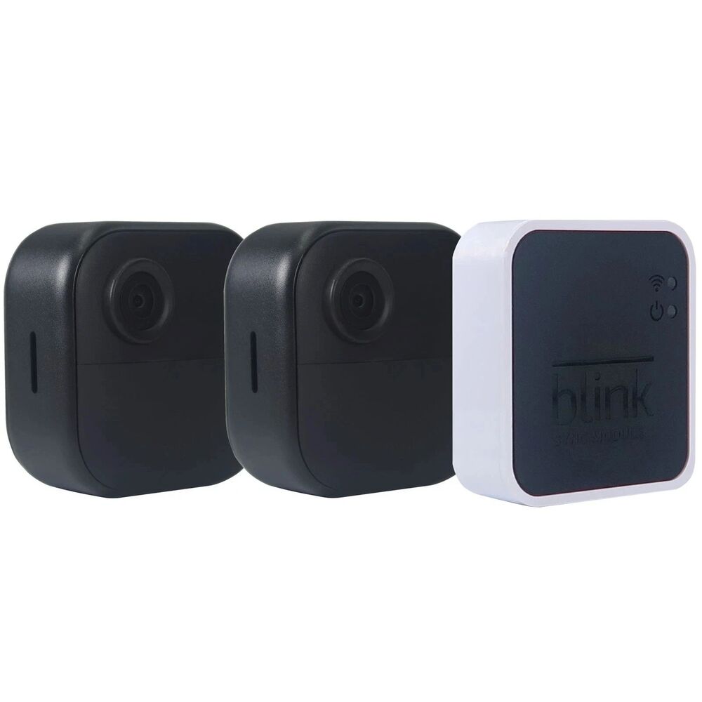 2-Blink Outdoor 4 Security Cameras + Sync Module, Amazon Refurbished